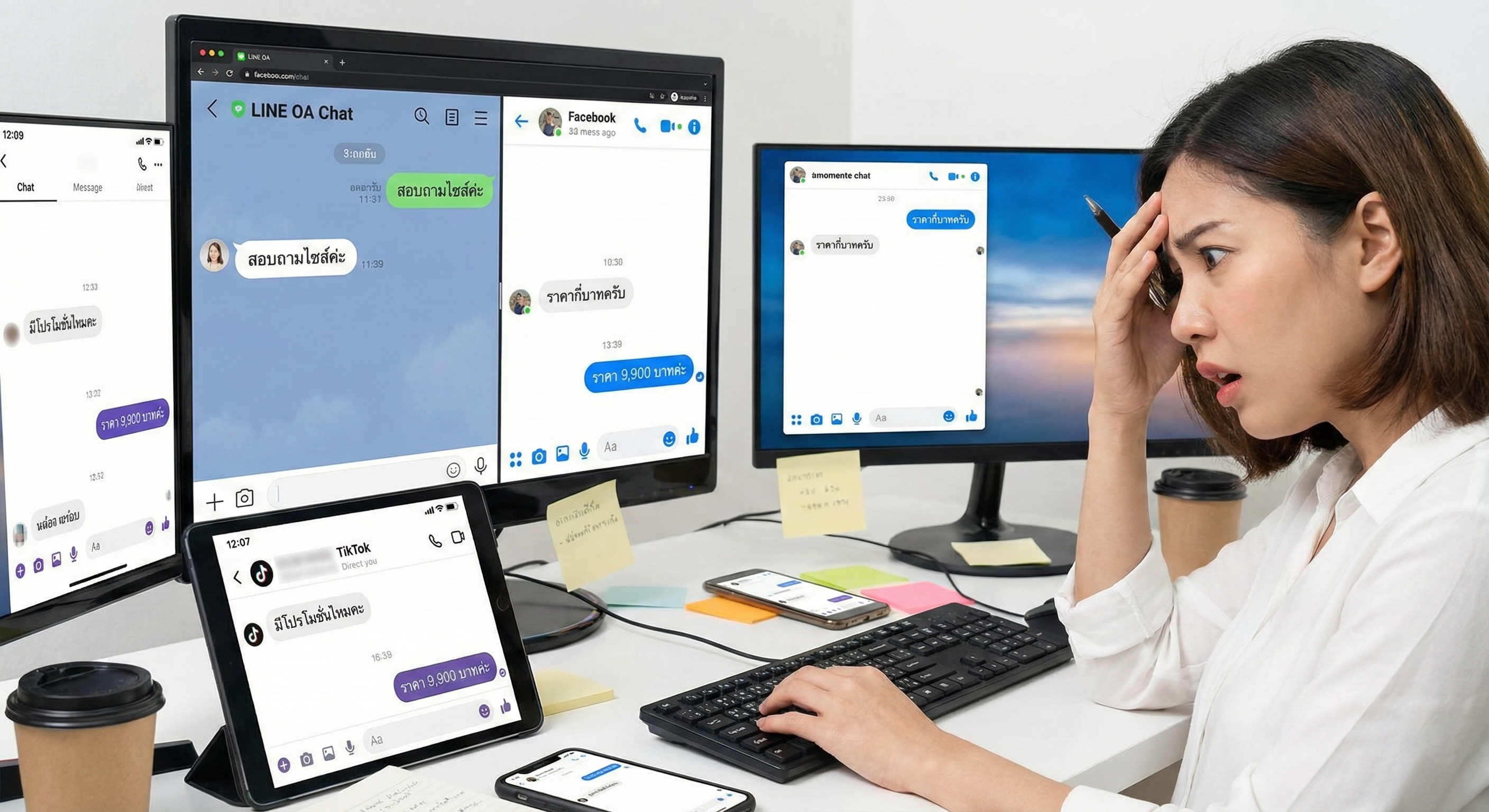 Missed Chat Illustration