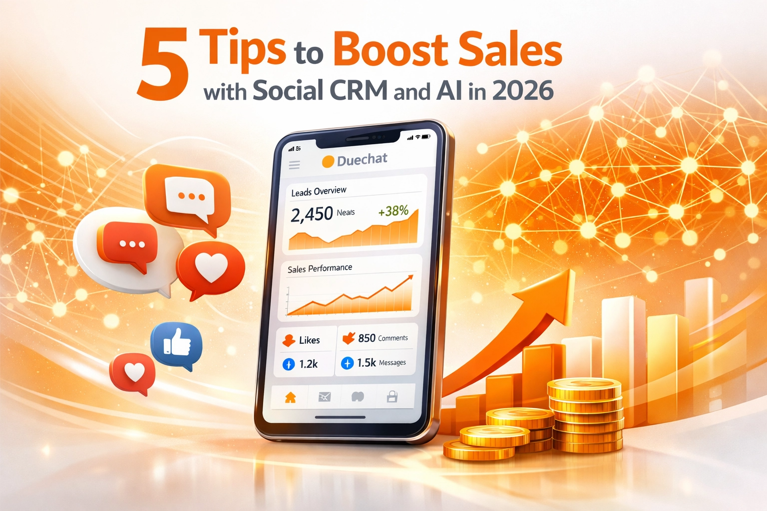 5 เคล็ดลับเพิ่มยอดขายด้วย Social CRM และ AI ในปี 2026: ยกระดับธุรกิจสู่ยุคดิจิทัลด้วย Duechat