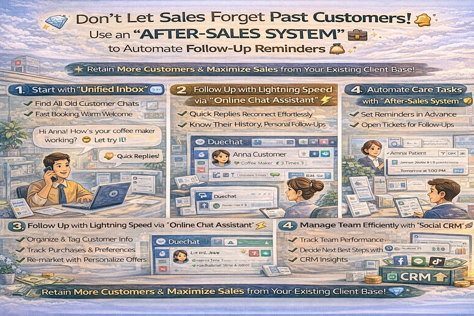 อย่าปล่อยให้เซลล์ลืมลูกค้าเก่า! ใช้ 'ระบบดูแลบริการหลังการขาย' สร้างแจ้งเตือนอัตโนมัติให้ทักไปดูแล