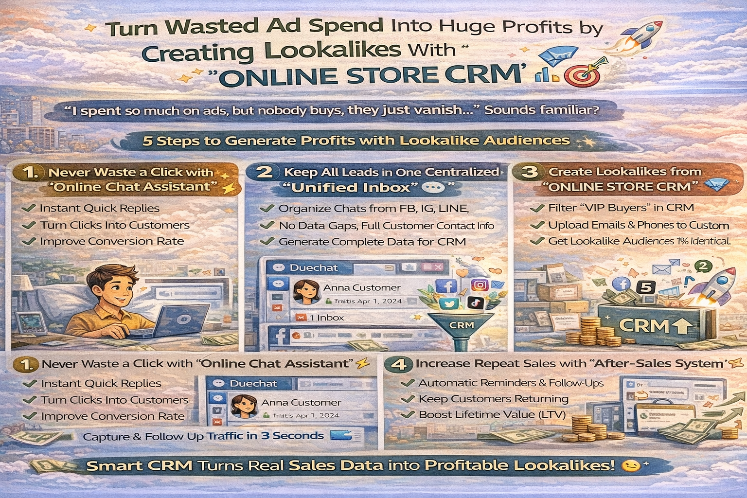 เปลี่ยนงบยิงแอดที่สูญเปล่า เป็นกำไรก้อนโต ด้วยการสร้าง Lookalike จาก 'CRM ร้านค้าออนไลน์’