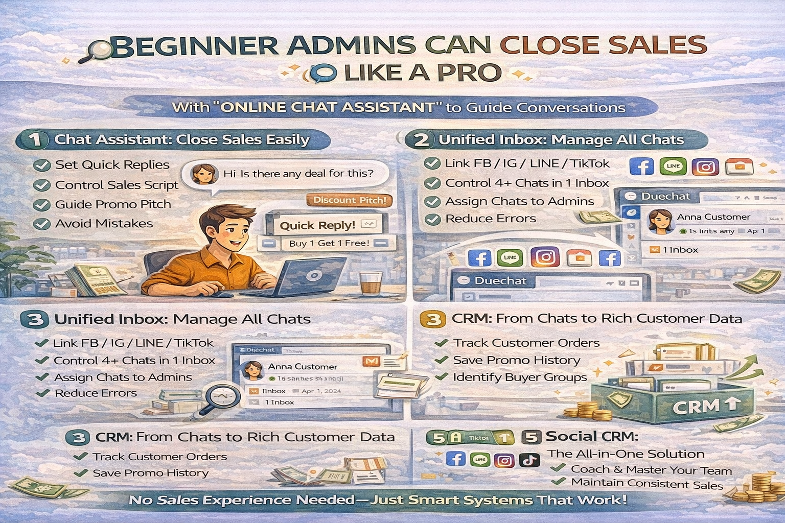 แอดมินมือใหม่ก็ปิดการขายโปรได้ แค่มี 'โปรแกรมตอบแชทลูกค้า' ช่วยคุมสคริปต์