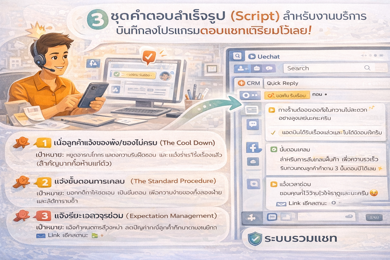รับมือดราม่าลูกค้าให้โปร! ด้วยฟีเจอร์ Quick Reply ใน 'โปรแกรมตอบแชทลูกค้า