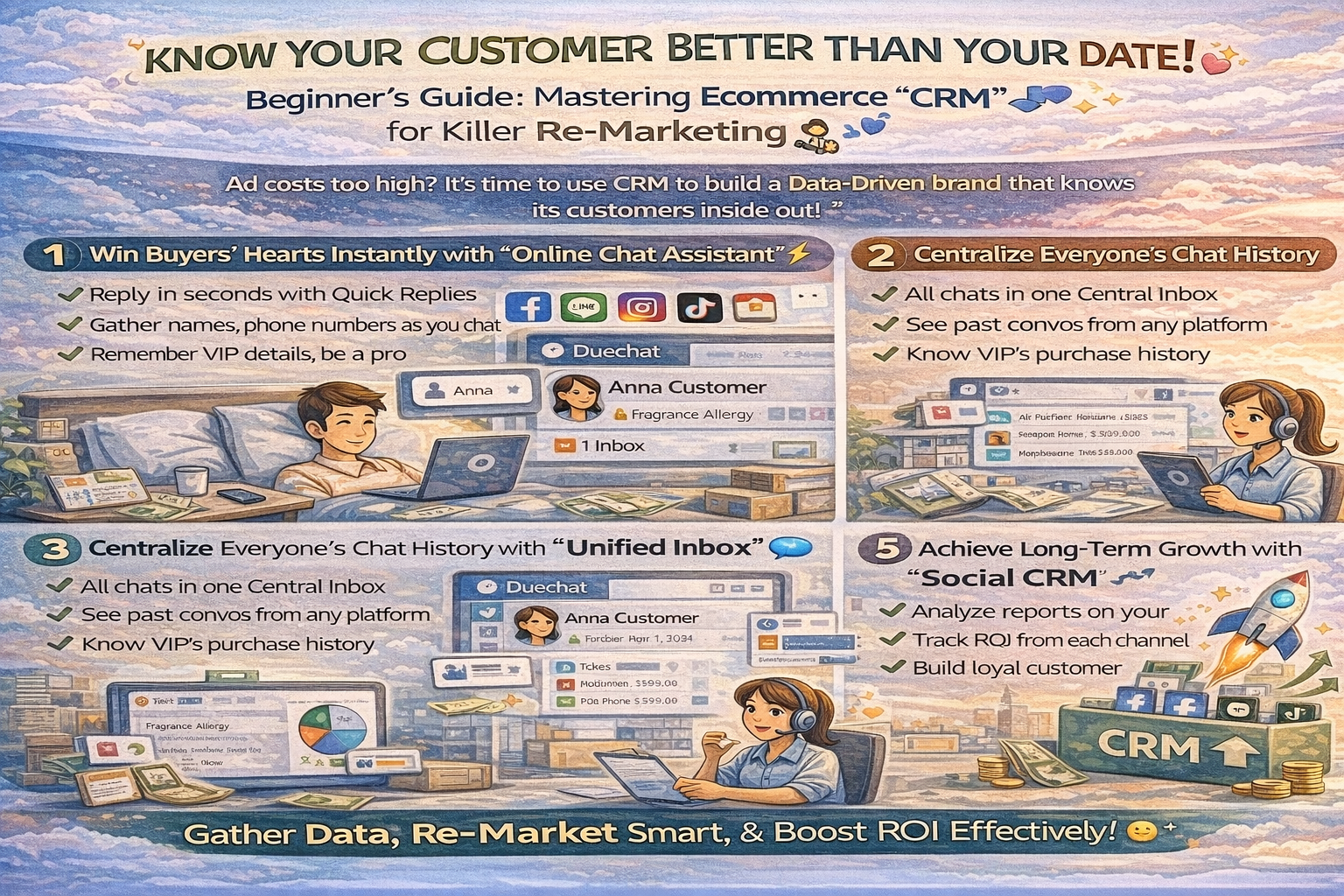 รู้ใจลูกค้ากว่าแฟน! เคล็ดลับเก็บ Data ด้วย 'CRM ร้านค้าออนไลน์' เพื่อการทำ Re-marketing ขั้นเทพ