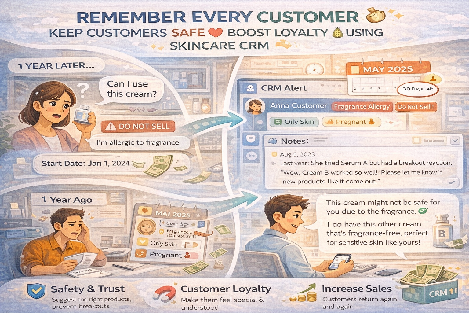 จำลูกค้าได้ = บริการดีขึ้น 100%: ใช้ 'CRM ร้านค้าออนไลน์' บันทึกประวัติแพ้/ชอบ เพื่อการดูแลที่เหนือกว่า