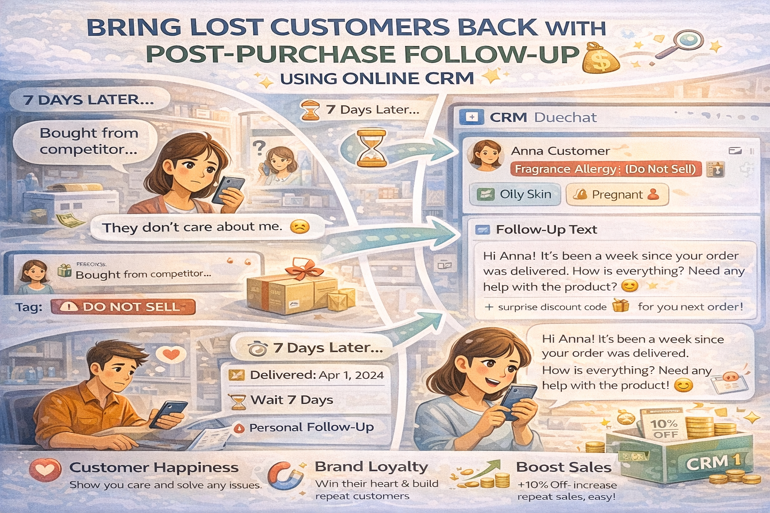 ทำไมลูกค้าเก่าถึงหนี? อาจเพราะคุณลืมใส่ใจ แก้ด้วย 'CRM ร้านค้าออนไลน์' ช่วยติดตามผลหลังการขาย